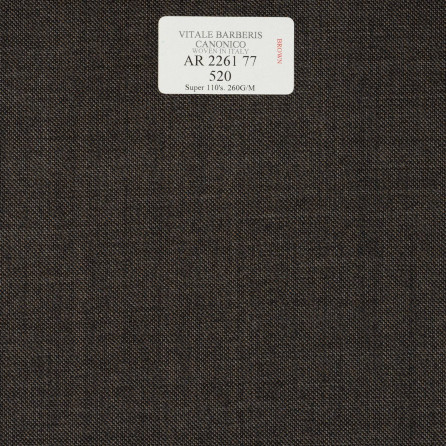 AR 2261 77  CANONICO - 100% Wool - Xám Trơn